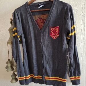 Warner Bros. Gryffindor Gray Cardigan Sweater